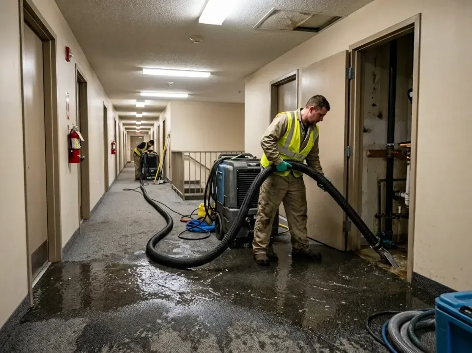 multi-unit-apartment-hallway-f-005 — frequently asked questions, Emergency Burst Pipe Water Extraction & Removal in Old Beth…